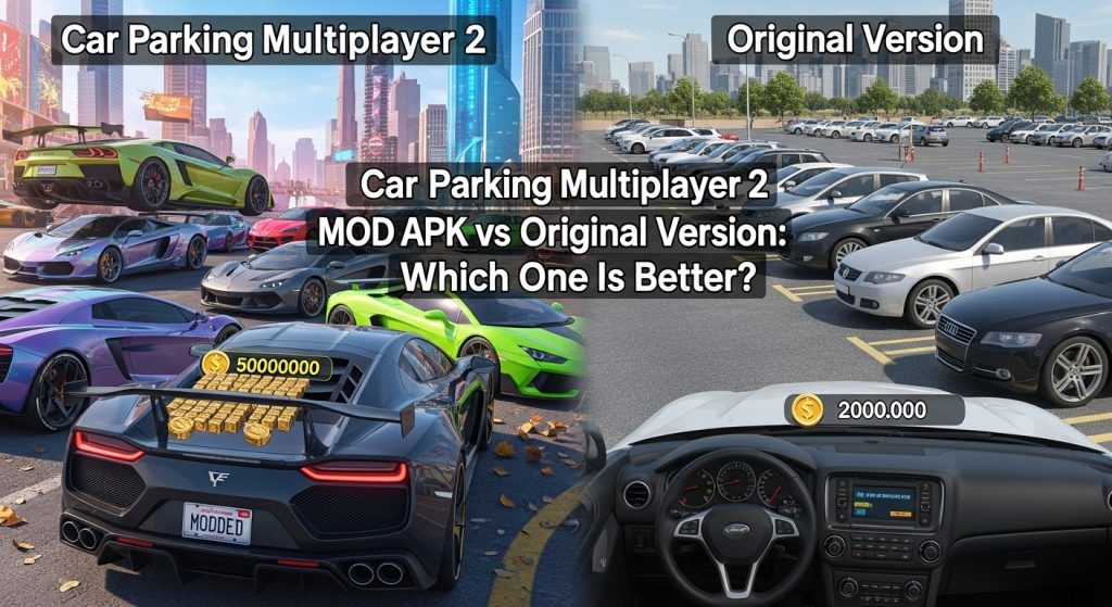Car Parking Multiplayer 2 MOD APK vs Original Version