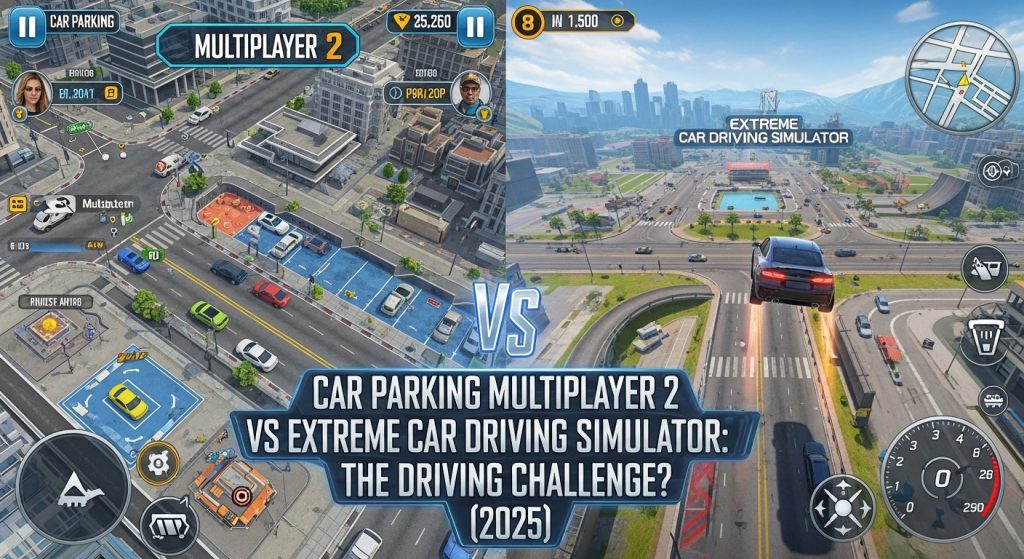 Car Parking Multiplayer 2 vs Extreme Car Driving Simulator