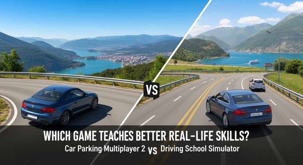 Car Parking Multiplayer 2 vs Driving School Simulator